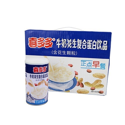 喜多多牛奶花生复合蛋白饮品370g