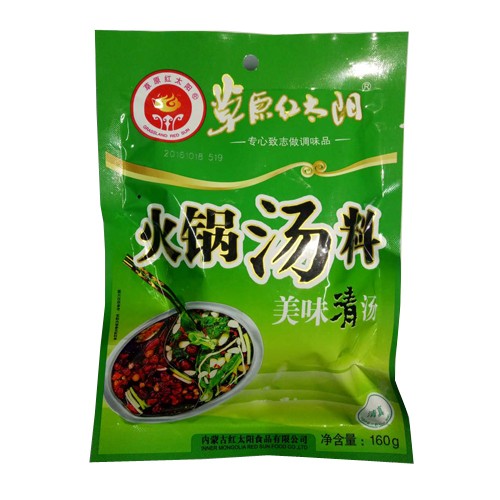 草原红太阳火锅汤料清汤160g